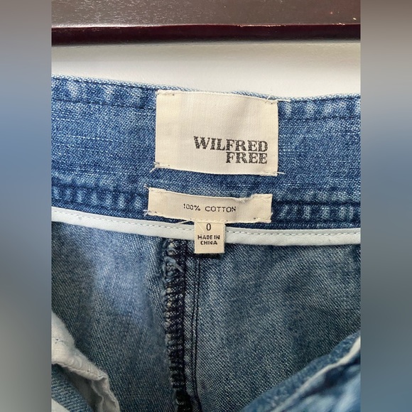 Aritzia Wilfred Free cotton pants, size 0, color blue jeans - Picture 8 of 9